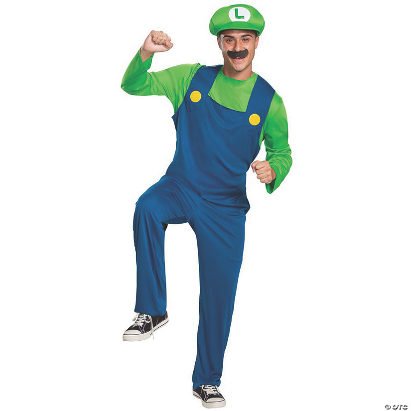 Men's Classic Super Mario Bros.&#8482; Luigi Costume - 42-46 Image