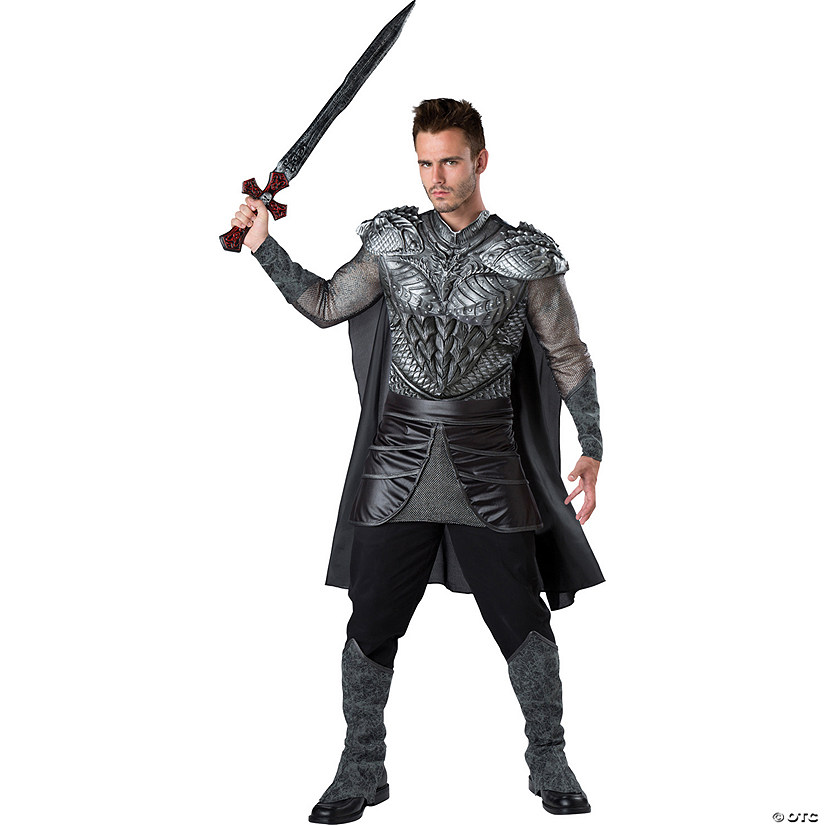 Men's Dark Medieval Knight Costume Image