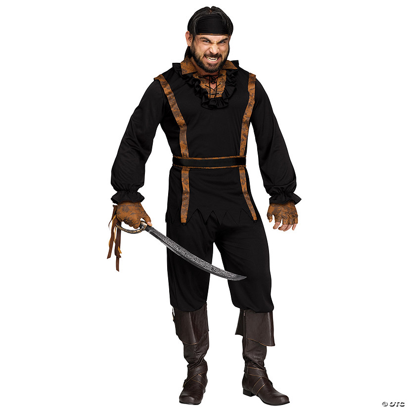Men's Dark Pirate Costume Image