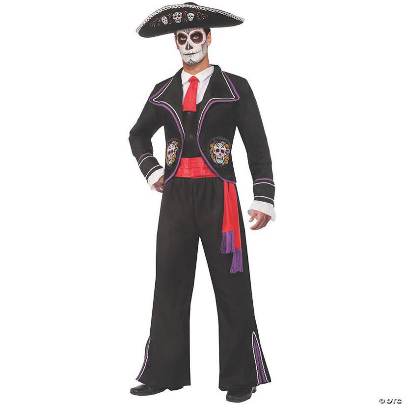 Men's Day of Dead Mariachi Macabre Costume Image