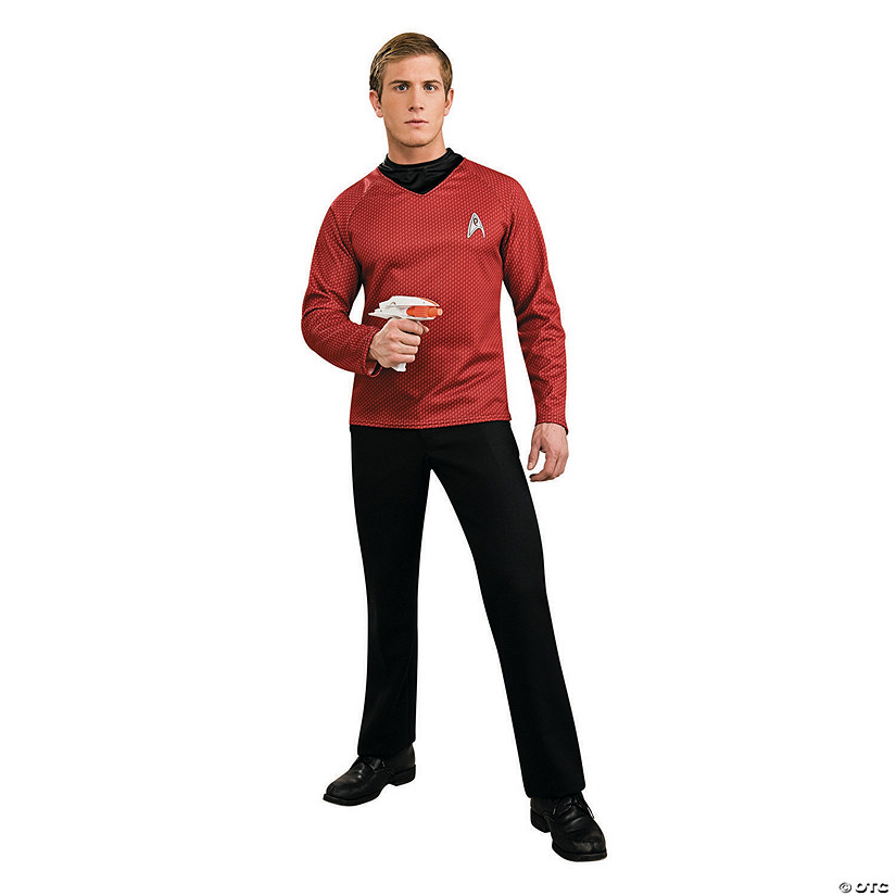 Men's Deluxe Red Star Trek&#8482; Uniform Movie Shirt Costume - Extra Large Image