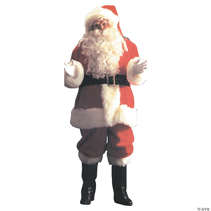 Men's Deluxe Santa Suit Costume - Plus Size Image