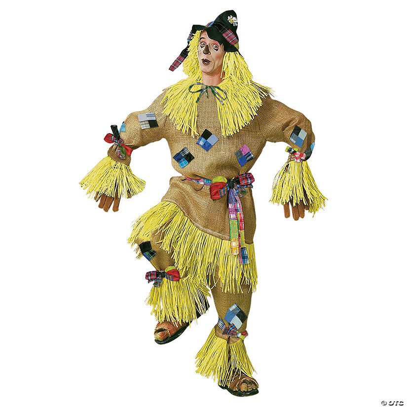 Men's Deluxe Scarecrow Costume - Standard Image