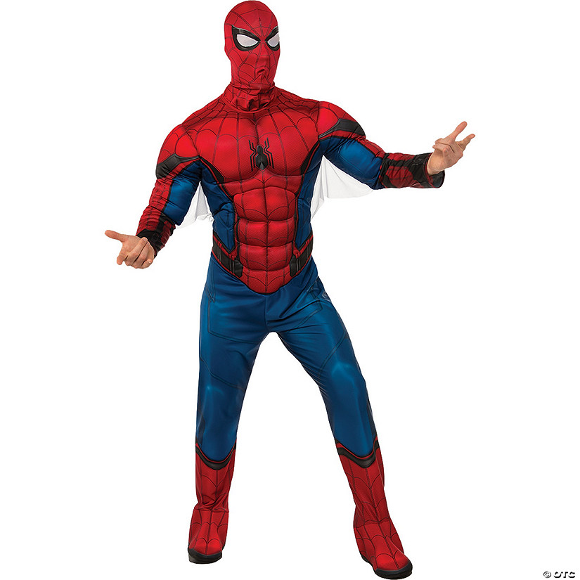 Men's Deluxe Spider-Man Muscle Chest Costume Image