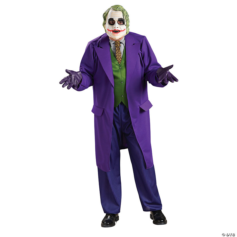 Men's Deluxe The Dark Knight Trilogy Joker Costume Image