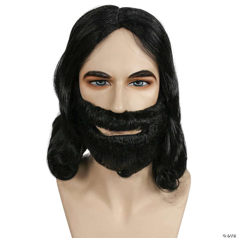 Men's Discount Biblical Wig & Beard Set Halloween Express