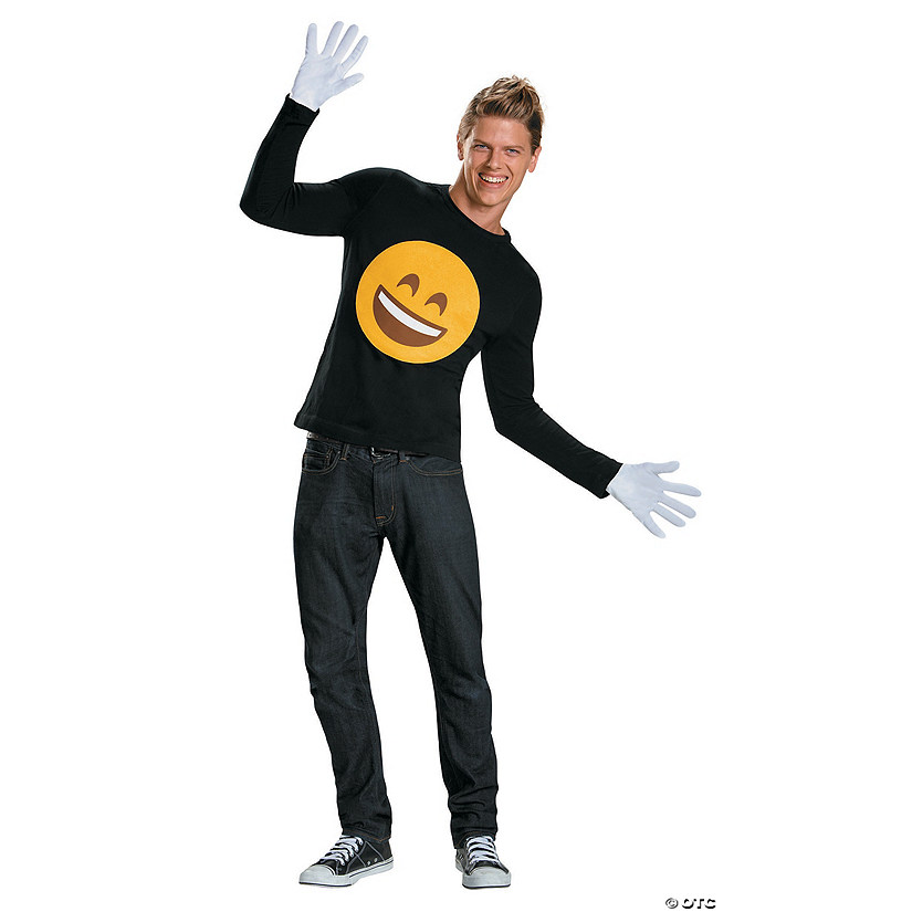 Men's Emoji Smile Costume Kit Image