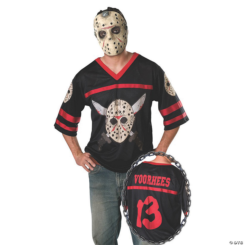 Men's Friday the 13th&#8482; Jason Hockey Jersey Costume Image