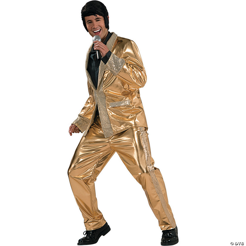 Men's Grand Heritage Gold Lam&#233; Suit Costume - Large Image
