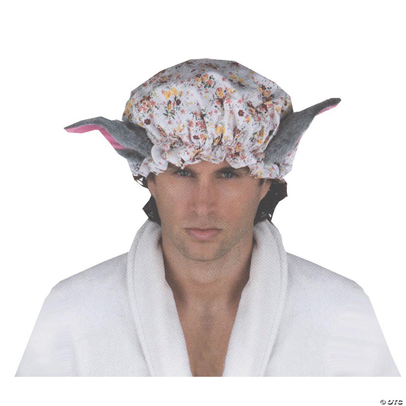 Men's Grandma Wolf Hat With Tail Costume Image