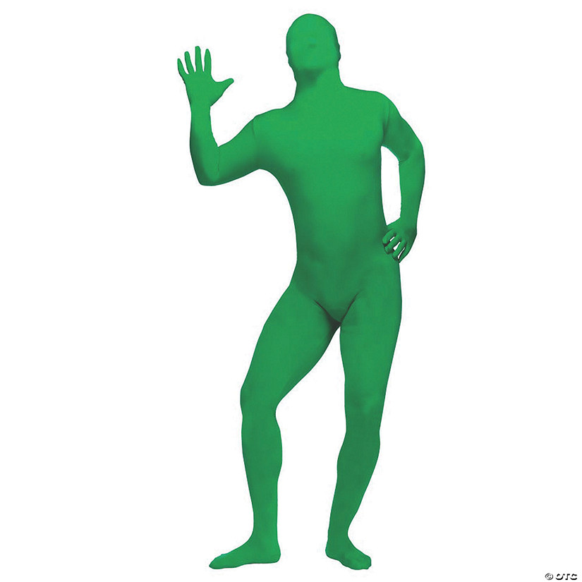 Men's Green Skin Suit Costume Image