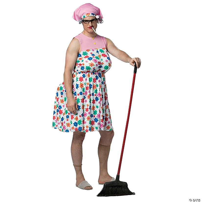 Men's Grumpy Granny Costume Image