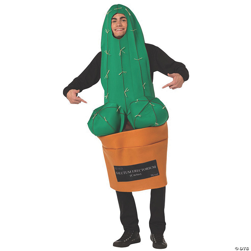 Men's Happy Cactus Costume Image