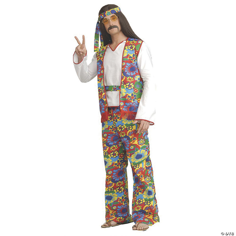 Men's Hippie Dippie Costume - Standard Image