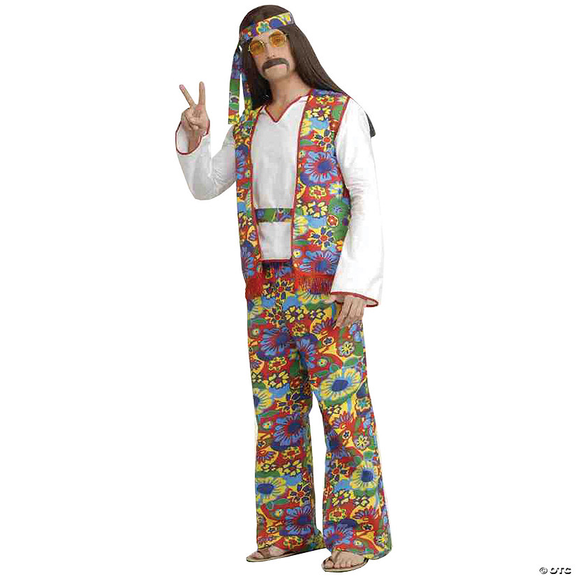 Men's Hippie Man Costume Image