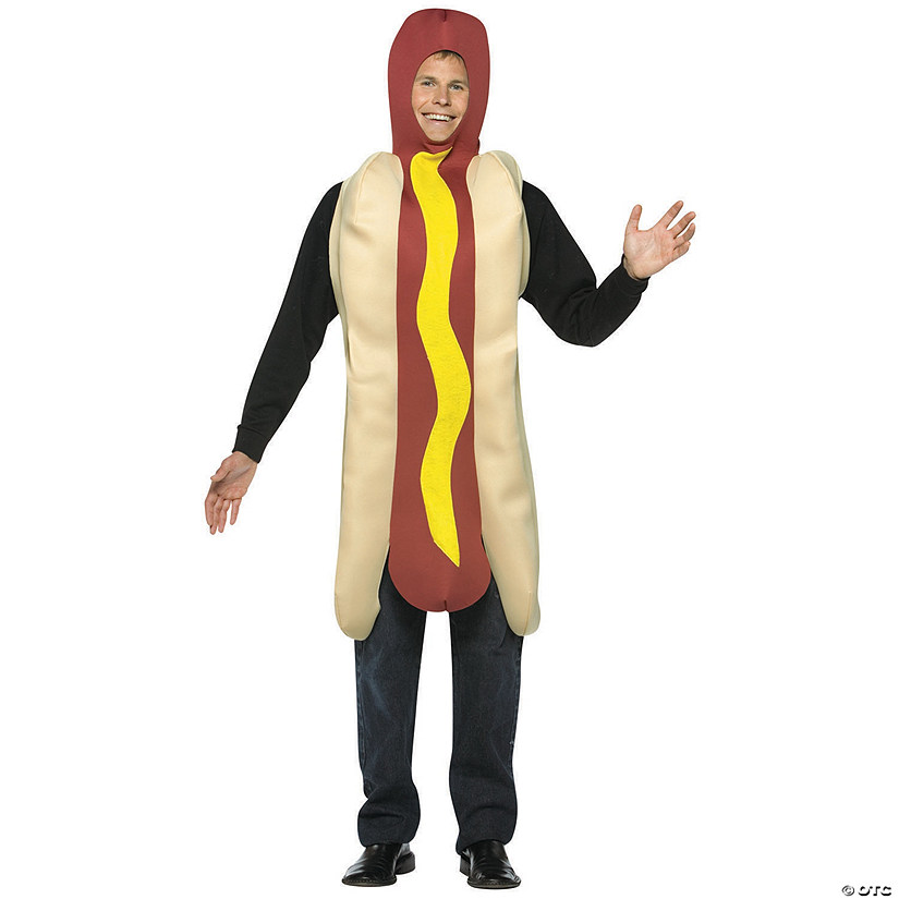 Men's Hot Dog Costume Image