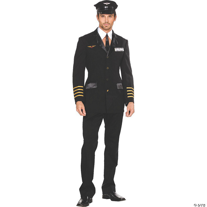 Men's Hugh Jorgan Pilot Costume - Standard Image