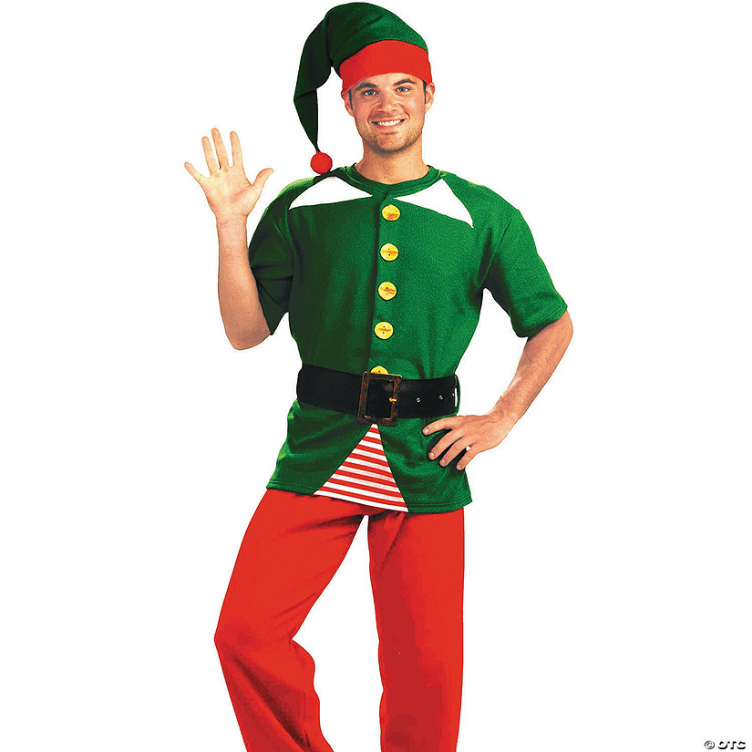 Men's Jolly Elf Costume Kit Image