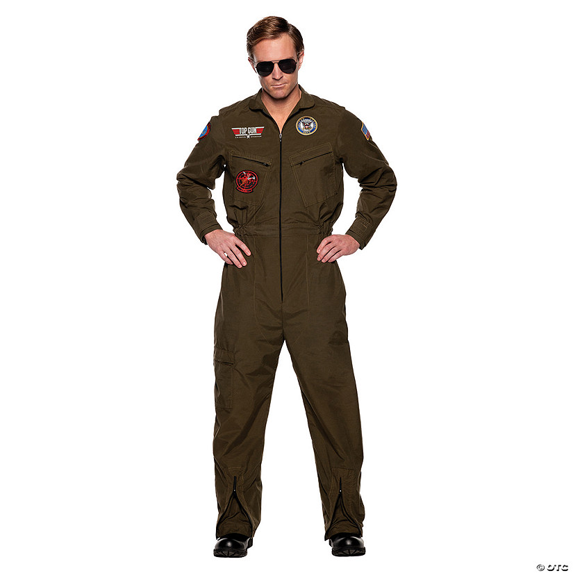 Men's Navy Top Gun Pilot Jumpsuit Image