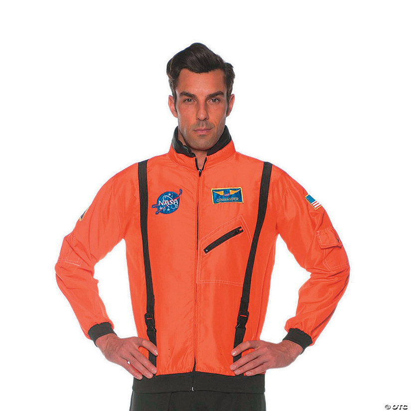Men's Orange Space Jacket - Standard Image