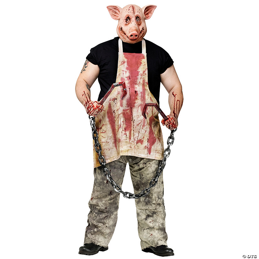 Men's Pig Butcher Costume Image
