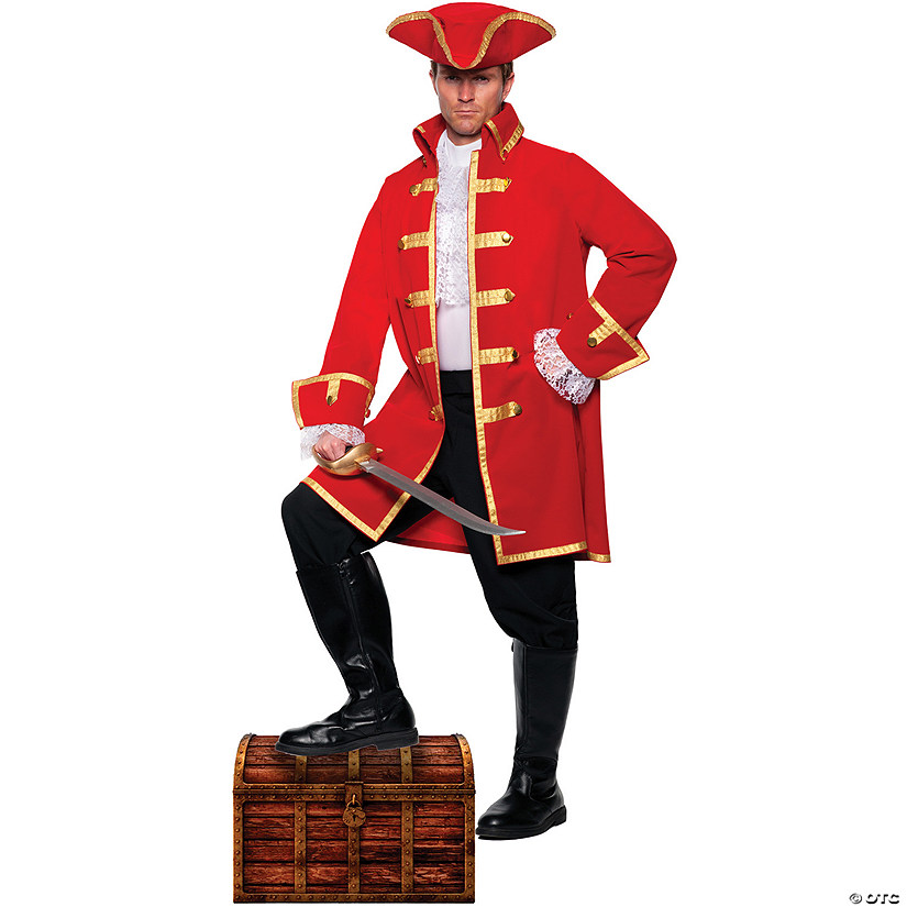 Men's Pirate Captain Costume - Standard Image