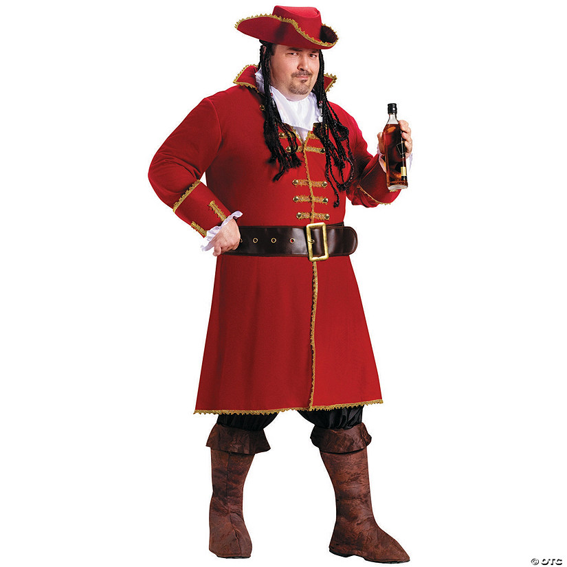 Men's Plus Size Captain Blackheart Costume Image