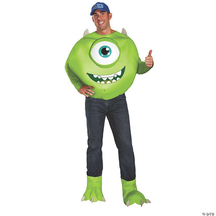 Men's Plus Size Deluxe Monsters University Mike Costume Image