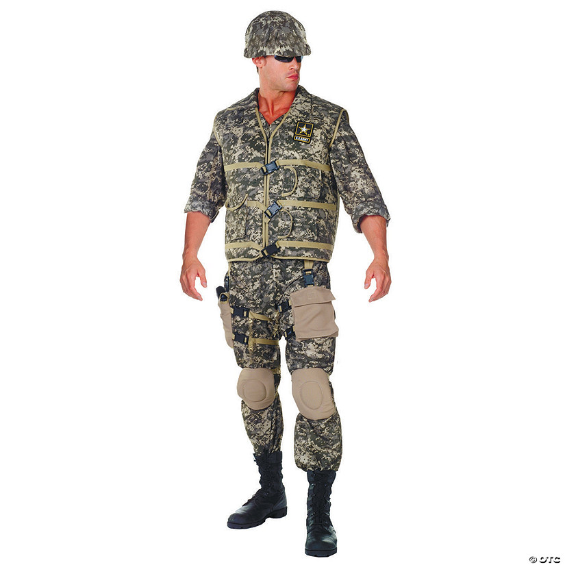 Men's Plus Size Deluxe U.S. Army Ranger Costume Image