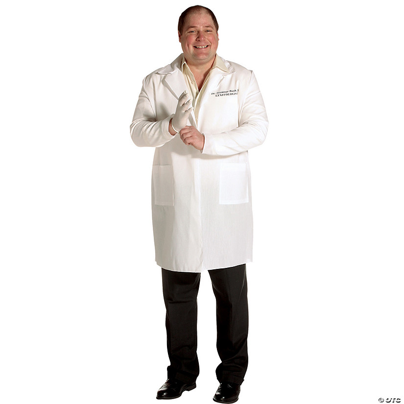 Mens Plus Size Dr. Seymour Bush Lab Coat Image
