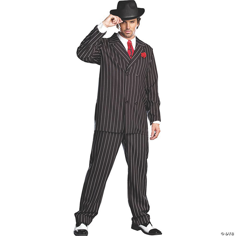 Men's Plus Size Gangsta Suit Costume - 2XL Image