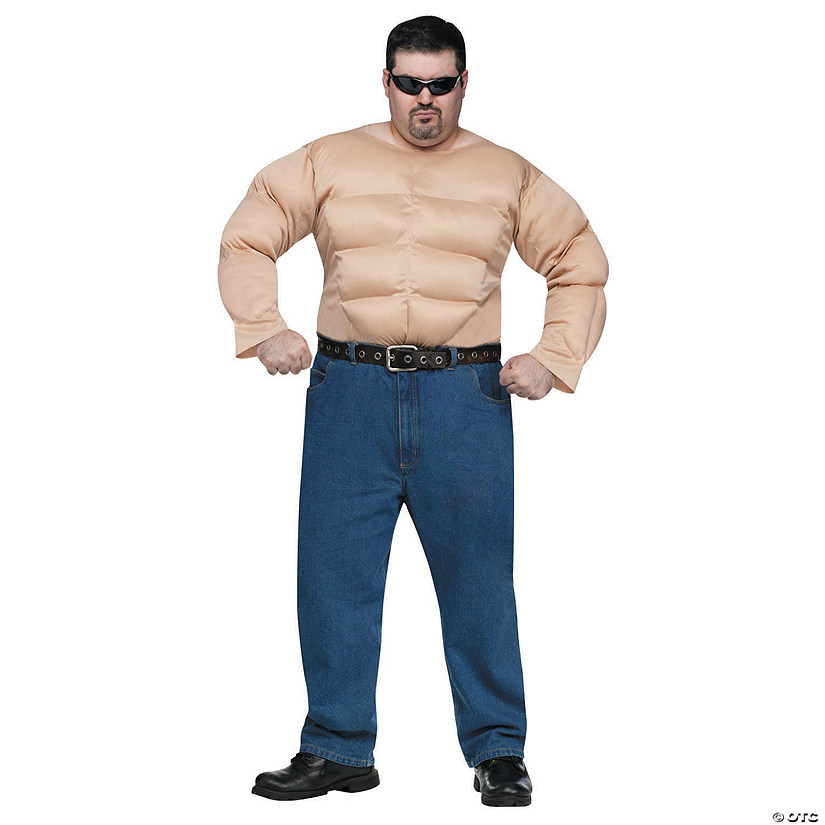 Men's Plus Size Muscle Chest Costume Image