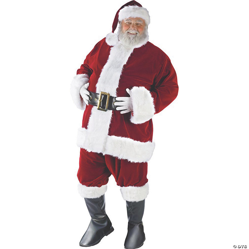 Men's Plus Size Ultra Santa Suit Costume Image