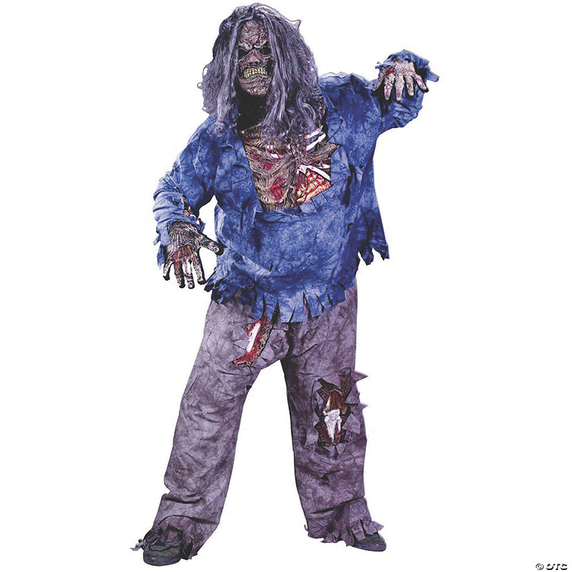 Men's Plus Size Zombie Costume Image