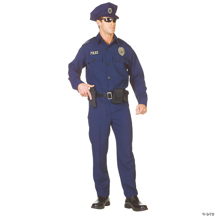 Men's Police Officer Costume - Standard Image