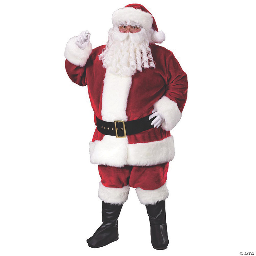 Men's Premium Plush Santa Suit Costume Image