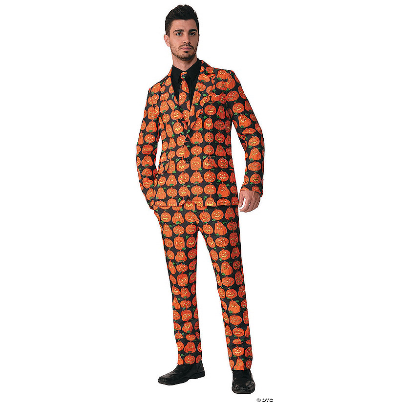 Men's Pumpkin Suit Costume - Extra Large Image