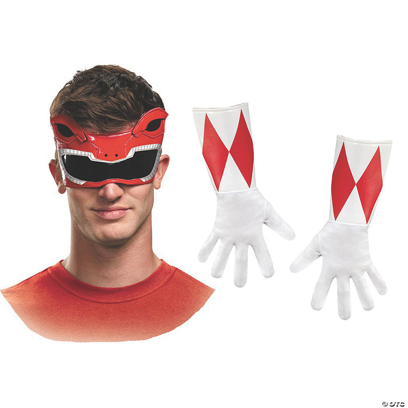 Men's Red Ranger Dino Charge Costume Kit Image