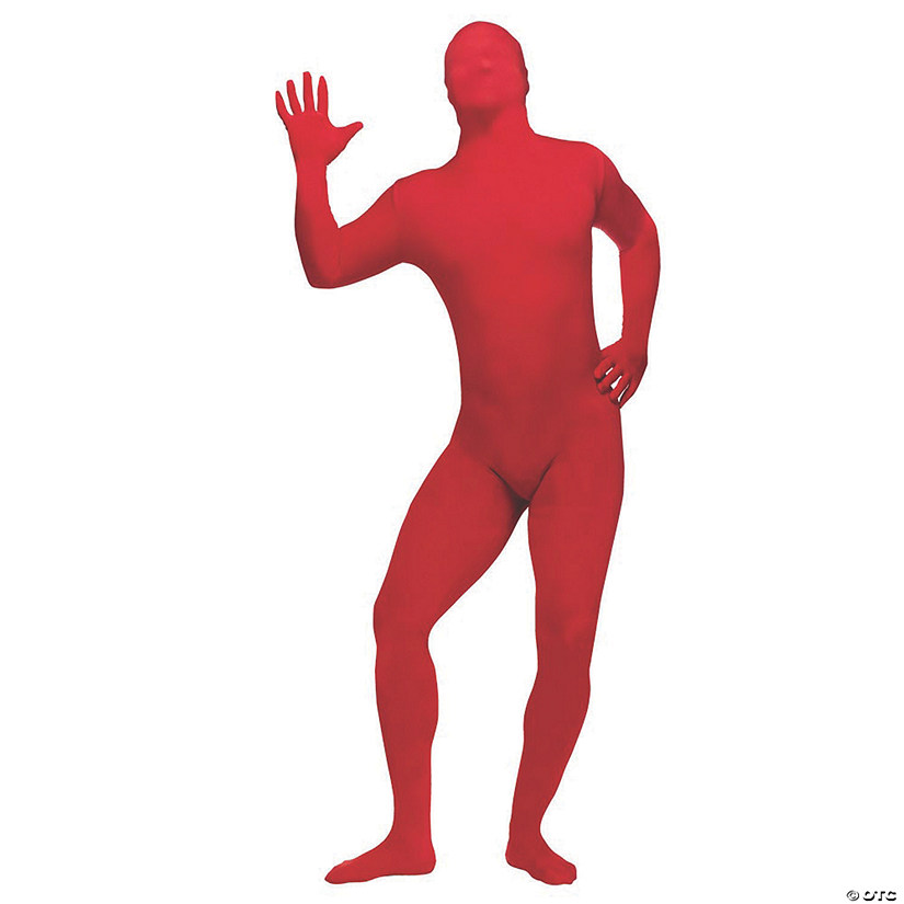 Men's Red Skin Suit Costume Image