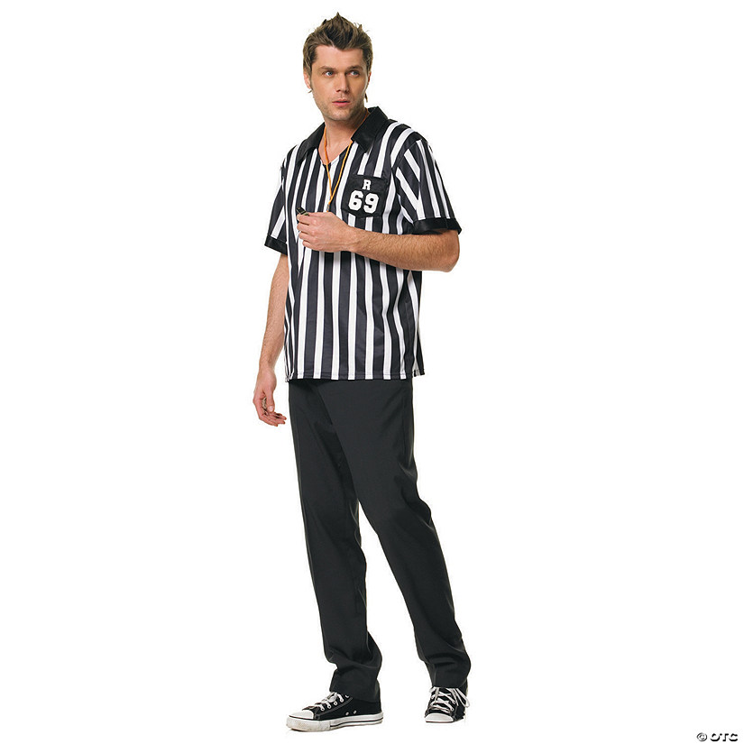 Men's Referee Shirt Costume - Medium/Large Image