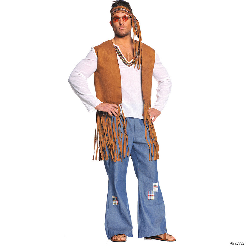 Men's Right On Hippie Costume Image