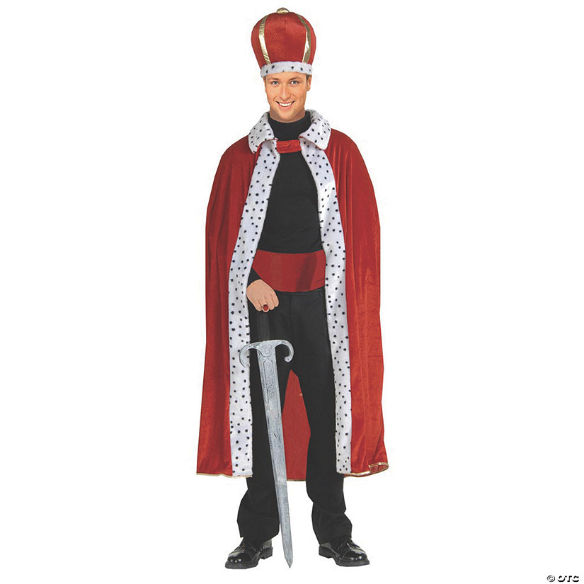 Men's Robe and Crown King Costume | Halloween Express