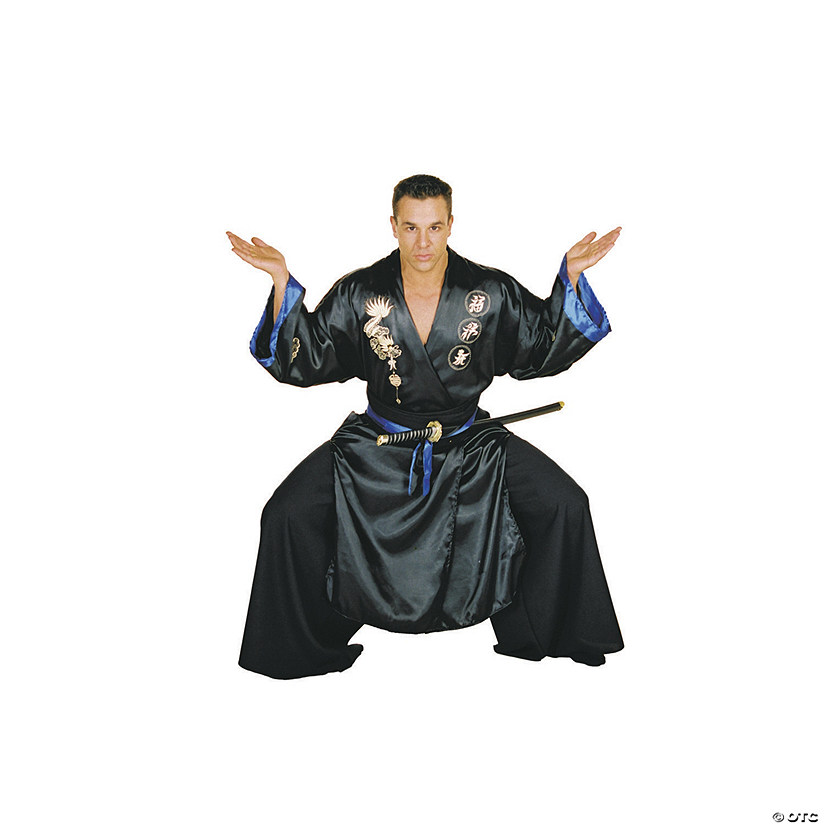 Men's Samurai Black Costume Image