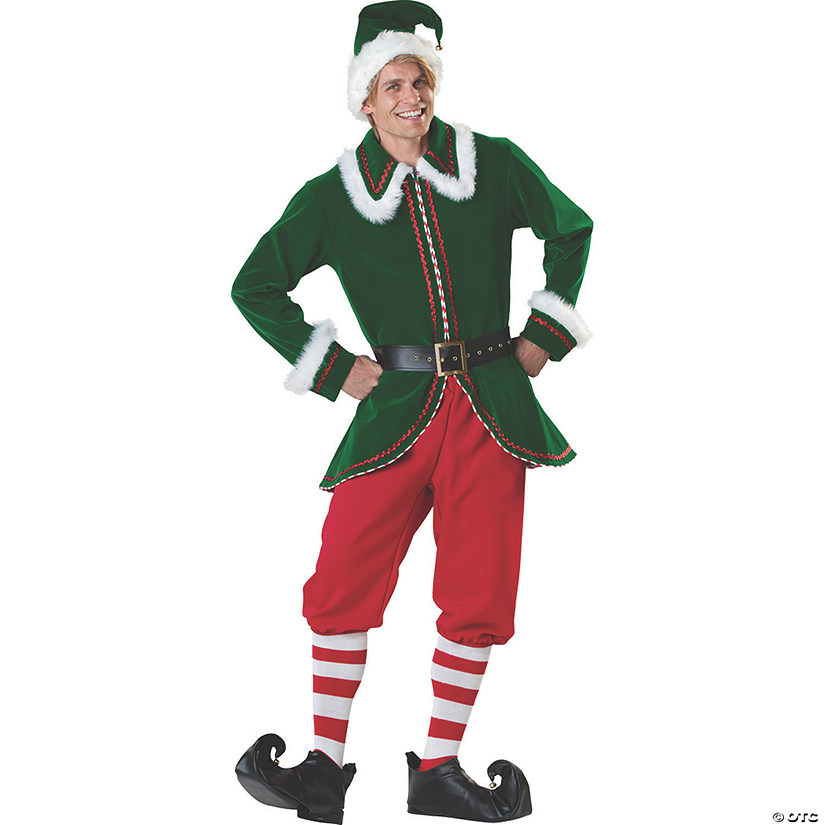Men's Santa's Elf Costume - Medium Image