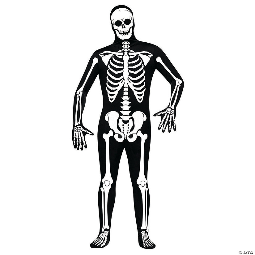 Men's Skeleton Skin Suit Costume Image