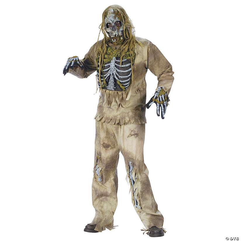 Men's Skeleton Zombie Costume Image