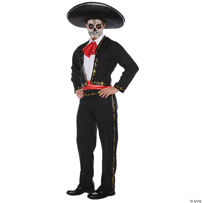 Men's Skull Mariachi Costume Image