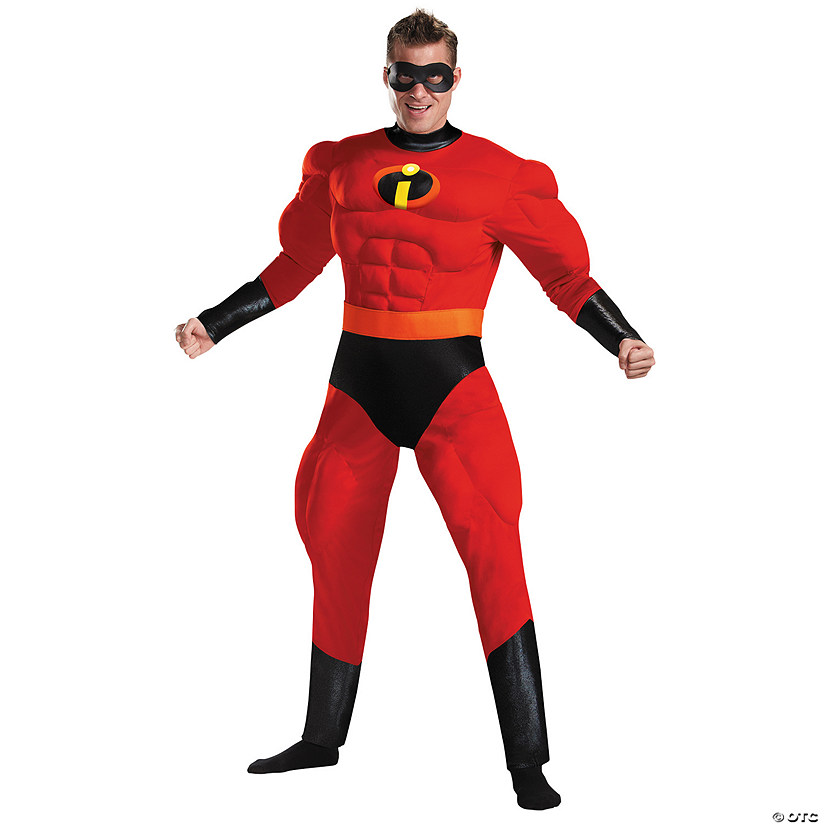 Men's The Incredibles Deluxe Muscle Mr. Incredible Costume Image