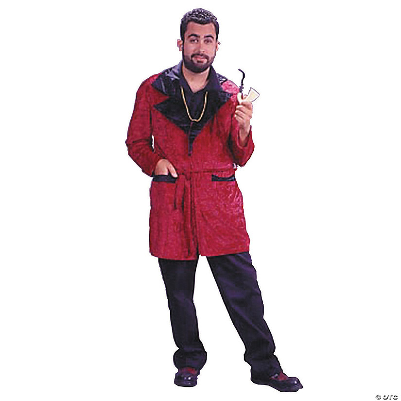 Men's Velvet Smoking Robe Costume Halloween Express