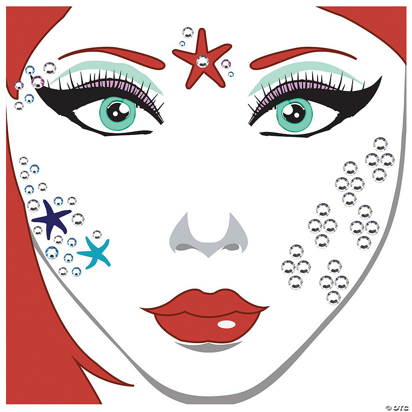 Mermaid Face Decal Image